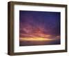 Colourful Skies at Dusk, over Seascape, New Zealand, Pacific-Jeremy Bright-Framed Photographic Print