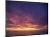 Colourful Skies at Dusk, over Seascape, New Zealand, Pacific-Jeremy Bright-Mounted Photographic Print