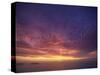 Colourful Skies at Dusk, over Seascape, New Zealand, Pacific-Jeremy Bright-Stretched Canvas