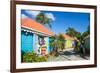 Colourful souvenir shops in Roadtown, Tortola, British Virgin Islands, West Indies, Caribbean, Cent-Michael Runkel-Framed Photographic Print