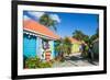 Colourful souvenir shops in Roadtown, Tortola, British Virgin Islands, West Indies, Caribbean, Cent-Michael Runkel-Framed Photographic Print