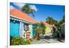 Colourful souvenir shops in Roadtown, Tortola, British Virgin Islands, West Indies, Caribbean, Cent-Michael Runkel-Framed Photographic Print