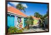 Colourful souvenir shops in Roadtown, Tortola, British Virgin Islands, West Indies, Caribbean, Cent-Michael Runkel-Framed Photographic Print