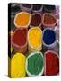 Colourful Spices at Market Stall, Osh, Kyrgyzstan, Central Asia, Asia-Michael Runkel-Stretched Canvas