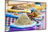 Colourful Spices in the Souks Just Off Djemaa El Fna, Marrakech, Morocco, North Africa, Africa-Matthew Williams-Ellis-Mounted Photographic Print