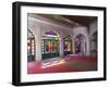 Colourful Stained Glass in the Maharaja's Throne Room, Meherangarh Fort Museum, Jodhpur, India-Eitan Simanor-Framed Photographic Print