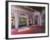 Colourful Stained Glass in the Maharaja's Throne Room, Meherangarh Fort Museum, Jodhpur, India-Eitan Simanor-Framed Photographic Print