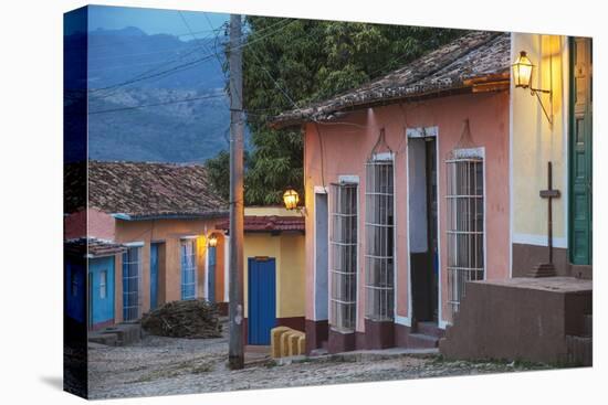 Colourful Street in Historical Center-Jane Sweeney-Stretched Canvas