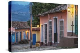 Colourful Street in Historical Center-Jane Sweeney-Stretched Canvas