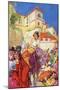 Colourful Street Life in Granada, Spain-null-Mounted Art Print