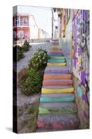 Colourful Street, Valparaiso, Chile-Peter Groenendijk-Stretched Canvas