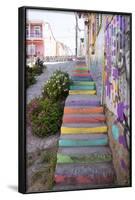 Colourful Street, Valparaiso, Chile-Peter Groenendijk-Framed Photographic Print