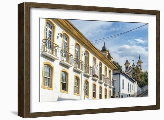 Colourful Streets, Mariana, Minas Gerais, Brazil, South America-Gabrielle and Michael Therin-Weise-Framed Photographic Print