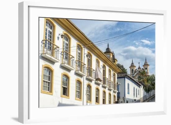 Colourful Streets, Mariana, Minas Gerais, Brazil, South America-Gabrielle and Michael Therin-Weise-Framed Photographic Print