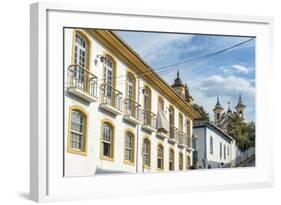 Colourful Streets, Mariana, Minas Gerais, Brazil, South America-Gabrielle and Michael Therin-Weise-Framed Photographic Print