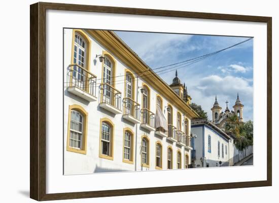 Colourful Streets, Mariana, Minas Gerais, Brazil, South America-Gabrielle and Michael Therin-Weise-Framed Photographic Print