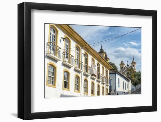 Colourful Streets, Mariana, Minas Gerais, Brazil, South America-Gabrielle and Michael Therin-Weise-Framed Photographic Print