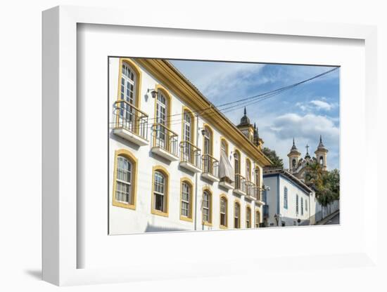 Colourful Streets, Mariana, Minas Gerais, Brazil, South America-Gabrielle and Michael Therin-Weise-Framed Photographic Print