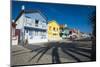 Colourful Stripes Decorate Traditional Beach House Style on Houses in Costa Nova, Portugal, Europe-Alex Treadway-Mounted Photographic Print