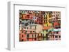 Colourful Texture of Manarola City of Cinque Terre - Italy.-Blaz Kure-Framed Photographic Print