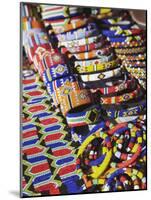 Colourful Traditional African Souvenirs on Beachfront, Durban, Kwazulu-Natal, South Africa-Ian Trower-Mounted Photographic Print