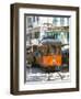 Colourful Tram in Placa Constitucio, Soller, Mallorca, Balearic Islands, Spain, Mediterranean, Euro-Ruth Tomlinson-Framed Photographic Print