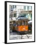 Colourful Tram in Placa Constitucio, Soller, Mallorca, Balearic Islands, Spain, Mediterranean, Euro-Ruth Tomlinson-Framed Photographic Print