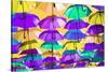 Colourful Umbrellas Collection - Orange Sky-Philippe Hugonnard-Stretched Canvas