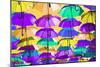 Colourful Umbrellas Collection - Orange Sky-Philippe Hugonnard-Mounted Photographic Print