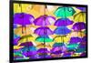 Colourful Umbrellas Collection - Orange Sky-Philippe Hugonnard-Framed Photographic Print