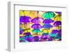 Colourful Umbrellas Collection - Orange Sky-Philippe Hugonnard-Framed Photographic Print