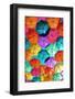 Colourful Umbrellas Collection - Turquoise Sky-Philippe Hugonnard-Framed Photographic Print