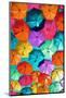 Colourful Umbrellas Collection - Turquoise Sky-Philippe Hugonnard-Mounted Photographic Print