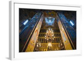 Colourful Wall Paintings in the Church of Elijah the Prophet in Yaroslavl-Michael Runkel-Framed Photographic Print
