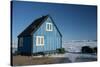 Colourful Wooden House in the Village of Qaanaaq-Louise Murray-Stretched Canvas