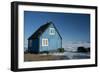 Colourful Wooden House in the Village of Qaanaaq-Louise Murray-Framed Photographic Print