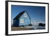 Colourful Wooden House in the Village of Qaanaaq-Louise Murray-Framed Photographic Print