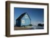 Colourful Wooden House in the Village of Qaanaaq-Louise Murray-Framed Photographic Print