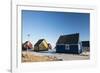 Colourful Wooden Houses in the Village of Qaanaaq-Louise Murray-Framed Photographic Print