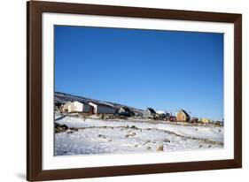 Colourful Wooden Houses in the Village of Qaanaaq-Louise Murray-Framed Photographic Print