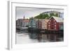 Colourful Wooden Warehouses on Wharf Beside the Nidelva River-Eleanor Scriven-Framed Photographic Print