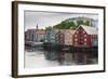 Colourful Wooden Warehouses on Wharf Beside the Nidelva River-Eleanor Scriven-Framed Photographic Print