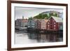 Colourful Wooden Warehouses on Wharf Beside the Nidelva River-Eleanor Scriven-Framed Photographic Print