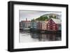 Colourful Wooden Warehouses on Wharf Beside the Nidelva River-Eleanor Scriven-Framed Photographic Print