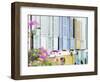 Colourful Wooden Window Shutters in the Boat Quay Area of Singapore, Southeast Asia, Asia-John Woodworth-Framed Photographic Print