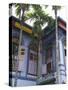 Colourfully Painted Building in Little India, Singapore, Southeast Asia-Amanda Hall-Stretched Canvas