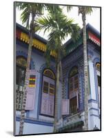 Colourfully Painted Building in Little India, Singapore, Southeast Asia-Amanda Hall-Mounted Photographic Print