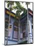 Colourfully Painted Building in Little India, Singapore, Southeast Asia-Amanda Hall-Mounted Photographic Print