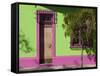 Colourfully Painted Housefronts in the Trendy District of Barrio Bellavista, Santiago, Chile-Gavin Hellier-Framed Stretched Canvas