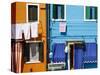 Colourfully Painted Houses Situated on Canal Banks on the Island of Burano, Located Near Venice, Ve-Kimberley Coole-Stretched Canvas